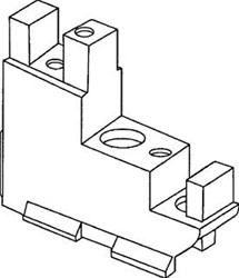 WOHNER DRAAGBEUGEL/ADAPTER VOOR DIN-RAIL KUNSTSTOF BOUWVORM DRAAGBEUGEL DIN-RAIL RECHT (BXHXD) 10X30X30 01120