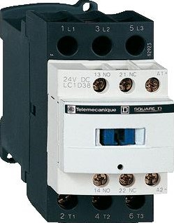 SCHNEIDER ELECTRIC TESYS D CONTACTOR 3M HC: M+V AC-3<=440V 38A STUURSPANNING: 230V AC LC1D38P7