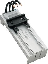 WOHNER EQUES STROOMRAILADAPTER AANSLUITING RAILKOPER GENORMALISEERDE RAILKOPER DRAAGRAILUITRUSTING 1DRAAGRAIL AANSLUITING RONDE KABELADERS 6MM2 UITVOERING ELEKTRISCHE AANSLUITING RONDE  32444