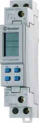 FINDER TIJDSCHAKELKLOK 17,5 MM ELEKTRONISCH KWARTS 1X WISSEL 230VAC WEEKPROGRAMMA AFNEEMBAAR FRONT PROGRAMMEERBAAR VIA PC 12.71.8.230.0000