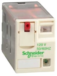 SCHNEIDER ELECTRIC HARMONY RXM MINIATUUR INSTEEKRELAIS 3M/V 120V AC 10A LED RXM3AB2F7