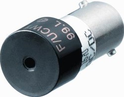 EATON RMQ-TITAN M22 PANEELZOEMER 18-30VDC CONTINU TOON OF PULSTOON 83DB VOOR INBOUW IN EEN M22-AMC BEHUIZING MET BA9S FITTING.