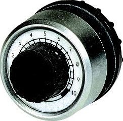 EATON RMQ-TITAN M22 FRONTELEMENT POTENTIOMETER VOOR PANEELINBOUW WEERSTAND WAARDE: 10K NAUWKEURIGHEID: +/-10%(LINEAIR) ZWART