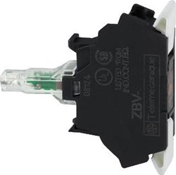 SCHNEIDER-ELECTRIC ZBV LICHTBLOK INTEGRAL P-LED KLEUR: WIT 24 VAC/DC MONTAGE OP ZB4-BZ009 OF ZB5-AZ009 VEERKLEMAANSLUITING