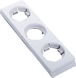 WOHNER CUSTO AFDEKKING D0-ZEKERINGHOUDER 3 POLEN DIN-GROOTTE D03 UITVOERING AFDEKSTROOK 31071