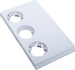 WOHNER CUSTO AFDEKKING D0-ZEKERINGHOUDER 2 POLEN DIN-GROOTTE D03 UITVOERING AFDEKSTROOK 31073