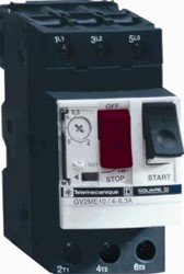 SCHNEIDER ELECTRIC TESYS GV2ME VERMOGENSSCHAKELAAR THERMISCH/MAGNETISCH 2,5-4A SCHROEFKLEM GV2ME08