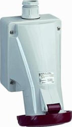 SCHNEIDER ELECTRIC PRATIKA WANDCONTACTDOOS GEHOEKT 3P+N+A 32A 380-415V AC 6H IP67 83171