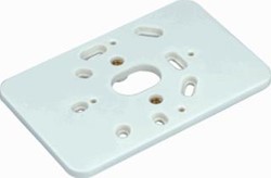 ABB HAFOBOX MONTAGEPLAAT 2-VOUDIG VERTICALE MONTAGE KUNSTSTOF HXB 120X60MM CRÈMEWIT RAL1013 7161.170
