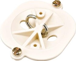 ABB HAFOBOX RECHTHOEKIGE DEKSEL OPBOUWDOOS MET HAAK SCHROEFBEVESTIGING T.B.V. 4200-SERIE LXBXD 60X75X8MM WIT 7160.130