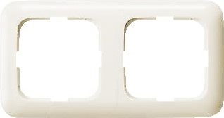 ABB BUSCH JAEGER SI 2-VOUDIG AFDEKRAAM MONTAGE VERT-HORI-KLEM GLANS CREME RAL1013 KUNSTSTOF IP20 2CKA001725A0621