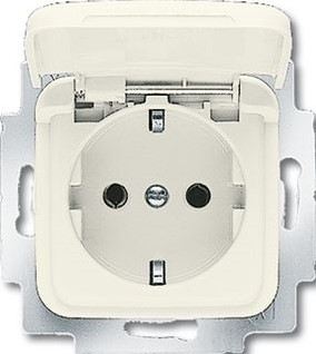 ABB BUSCH JAEGER SI DUROPLAST INBOUW 1-VOUDIGE WCD MET RANDAARDE ...