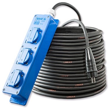 KERAF VERLENGKABEL WAND CONTACTDOOS N253025016 104820