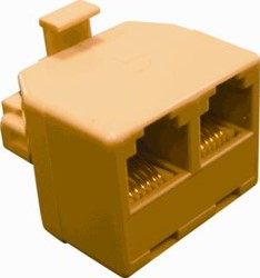 RADIALL T-ADAPTER RJ11 M-F-F 1-6 R280MOD785