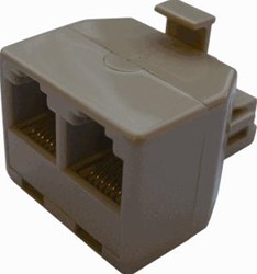 RADIALL T-ADAPTER RJ12 M-F-F 1-6 R280MOD786