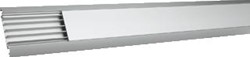 HAGER VLOERKABELGOOT 18X125X2000MM MET DEKSEL EN 2 KLEMMEN ALUMINIUM AKA
