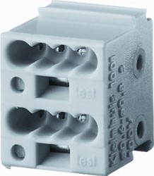 ABB BUSCH JAEGER KNX BUS-STEEKKLEM 4 X 1MM2 WIT-GEEL 2CKA006183A0032
