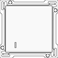 NIKO AFWERKINGSSET MET LENS VOOR ENKELVOUDIGE SCHAKELAAR OF DRUKKNOP, WHITE 101-60005 101-60005