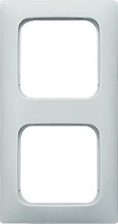 ABB BUSCH JAEGER REFLEX SI 2-VOUDIG AFDEKRAAM OOK VOOR WANDGOOT MONTAGE VERT-HORI-KLEM GLANS WIT RAL9010 KUNSTSTOF IP20 2CKA001725A1495