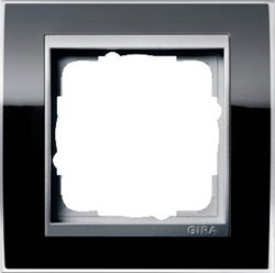 GIRA AFDEKRAAM ALU-ZWART CLEAR EVENT 0211736