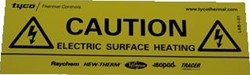 NVENT RAYCHEM WAARSCHUWINGSSTICKER ENG 938947-000