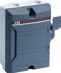 ABB LASTSCHEIDER IN KUNSTSTOF BEHUIZING ZIJBED-LICHT GRIJS-DONKER GRIJS 4P 25A-AC23-400V 2X2XM25- 2CMA142405R1000
