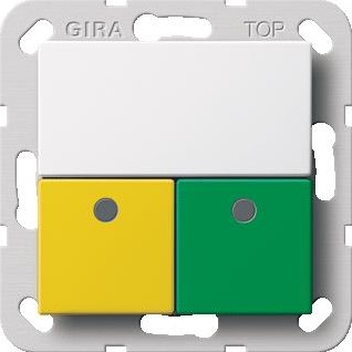 GIRA OPR-AFSUNITMIVA WIT GLANZEND SYSTEEM 55 291503