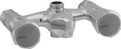 IDEAL STANDARD VENLO NIMBUS II DOUCHEMENGKRAAN WAND TWEEGREEPS 2-GATS 120MM HARTAFSTAND OMSTELINRICHTING CHROOM F3057AA