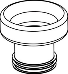 WISA 3B W CLOSETAANSLUITSTUK RECHT KUNSTSTOF WIT LENGTE 117MM UITWENDIGE AANSLUITDIAMETER 78 86MM UITWENDIGE BUISDIAMETER AANSLUITING 100MM STEEKMAAT 68.5MM 8040305003