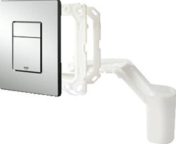 GROHE SKATE COSMOPOLITAN BEDIENINGSPLAAT MECHANISCH VERTICAAL/HORIZONTAAL TWEEKNOPS 197 X 156 X 12MM KUNSTSTOF CHROOM 38805000