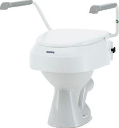 INVACARE 900 TOILETVERHOGER MET ARMSTEUN WIT 10128-10