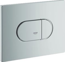 GROHE ARENA COSMOPOLITAN BEDIENINGSPLAAT MECHANISCH HORIZONTAAL TWEEKNOPS 197 X 156 X 12MM KUNSTSTOF MAT CHROOM 38858P00