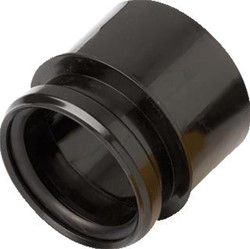 WISA CLOSETAANSLUITSTUK RECHT KUNSTSTOF ZWART LENGTE 103MM UITWENDIGE AANSLUITDIAMETER 110MM UITWENDIGE BUISDIAMETER AANSLUITING 110MM EXCENTRISCH SPRONG 10MM STEEKMAAT 63MM 8050390091