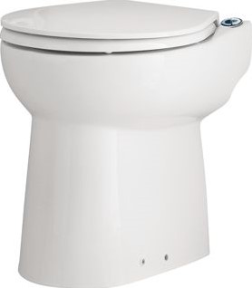 SANIBROYEUR SANICOMPACT CLOSETPOT SANICOMPACT ECO+ MET FECALIËNVERMALER INCL. CLOSETZITTING 390X430X42MM WIT 006135 C43