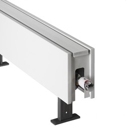 JAGA LINEA PLUS VRIJSTAANDE CONVECTOR 20X90 TYPE15 ZANDSTRAALGRIJS FINE TEXTURE LINF.02009015.001/AS
