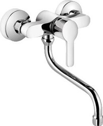 KLUDI LOGO NEO KEUKENKRAAN MET KOPPELINGEN HOH=15CM ONDERUITLOOP CHROOM 379240575