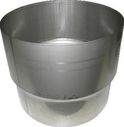PANFLEX INOX TWIN ENKELWANDIG ROOKGAS KOPPELSTUK RVS 180MM 180MM 254.180.01.01