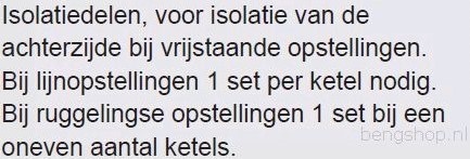 REMEHA ISOLATIEDEEL ACHTERZIJDE 123182-2