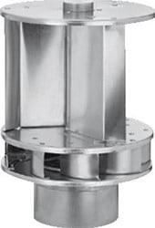 ANJO SAVONIUS WINDGEDREVEN VENTILATOR. TYPE 100. AANSLUITING: 100MM. ALUMINIUM. 458610
