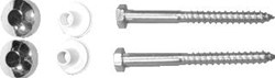DE BEER WC BEVESTIGINGSSET 6X70 PK IJZER VERZINKT WIT 201210001