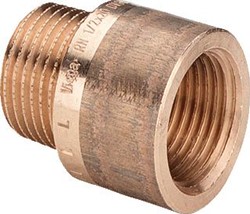 VIEGA KRAANVERLENGSTUK 1/2 X 20 BRONS / BLANK 354 978