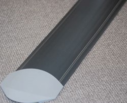 OCS VLOERGOOT 150MM RUBBER DONKERGRIJS GLANZEND 3M 78-75-005