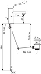 DELABIE WASTAFELMENGKRAAN 3-8 120 MET WASTEBEDIENING EP 2720LEP