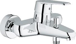 GROHE EURODISC COSMOPOLITAN BADMENGKRAAN WAND EENGREEPS 2-GATS OMSTELINRICHTING 150+/-15MM HART 184MM UITLOOP VAST CHROOM 33390002