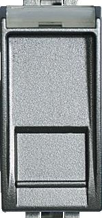 Presa RJ45 CAT 5-6 Bticino Living Light Tech | Argento Per Frutto