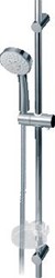 VENLO AQUA 100 GLIJSTANGCOMBINATIE 600MM 3 STRAALSOORTEN MET ZEEPSCHAAL CHROOM B9318AA