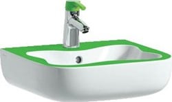 LAUFEN FLORAKIDS WASTAFEL 45CM MET KRAANGAT W-GRN H8150310721041