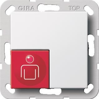 GIRA OPR-UNIT ROOD WIT GLANZEND SYSTEEM 55 834 290003