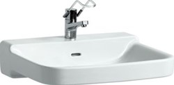 LAUFEN PRO LIBERTY WASTAFEL 65 MET KRAANGAT MET OVERLOOP WIT H8119530001041