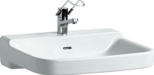 LAUFEN PRO LIBERTY WASTAFEL 65 MET KRAANGAT MET OVERLOOP WIT H8119530001041